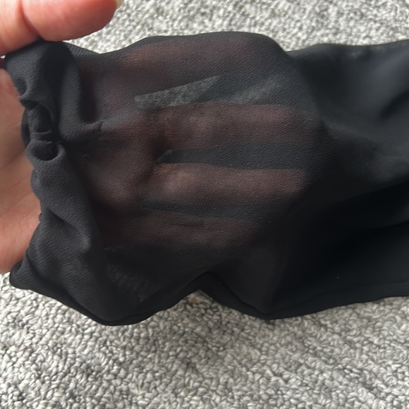 Aritzia Wilfred sz. Small open back chiffon skater dresss - Picture 4 of 7